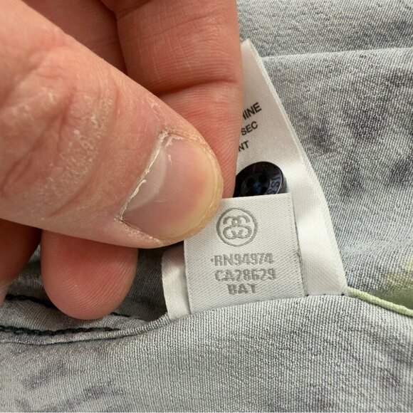 Stussy Men's Size Large Sonoma Camp Collar Printed Crepe Shirt 100% Rayon - Picture 8 of 15